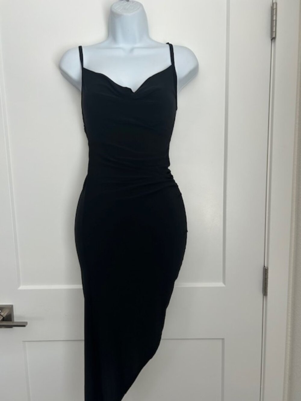 Black asymetrical dress small